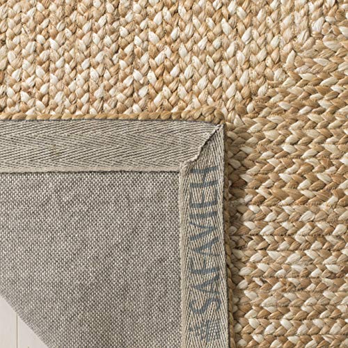 SAFAVIEH Natural Fiber Collection Accent Rug - 3' x 5', Natural & Ivory, Handmade Farmhouse Boho Coastal Rustic Jute, Ideal for High Traffic Areas in Entryway, Living Room, Bedroom (NF885B) - size: 3' x 5' (Rectangular)