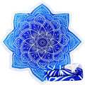 Large Microfiber Boho Mandala Beach Towel Round Bohemian Beach Blanket Hippie Indian Throw Blanket Beach Tapestry Sand Free Quick Dry Yoga Picnic Mat Wall Decor Circle Tablecloth Tassels,59'',Blue - color: Blue Mandala