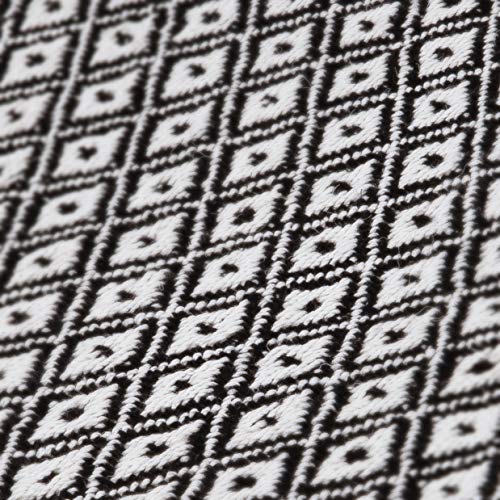 Americanflat 50x60 Throw Blanket - Soft and Breathable Cotton Throw Blanket for Couch, Bed, Chair - Decorative Blankets Perfect for Home, Office, or Outdoor Use - Black and Cream Mini Diamond Design - color: Omala Black and Cream Mini Diamond