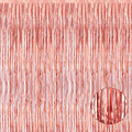 4 Pack Rose Gold Foil Fringe Curtain Backdrop, 3.28Ft x 8.2Ft Metallic Tinsel Foil Fringe Streamers Curtains for Party, - color: Rose Gold