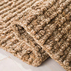 SAFAVIEH Natural Fiber Collection Runner Rug - 2'6" x 6', Natural Brown, Handmade Jute, Farmhouse Style, Chunky Textured Thick Pile (NF447A) - color: Natural, size: 2'6" x 6' (Runner)