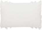 Safavieh Grema 12 x 20-inch White Bohemian Decorative Throw Pillow