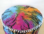 Locust Tree Mandala Floor Pillow Ottoman Pouf Cover Bohemian Collage Dorm Decor Footstool Pillow Sham Cotton Cushion Cover Kids Bean Bag Seating Throw
