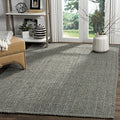 SAFAVIEH Natural Fiber Collection Area Rug - 5' x 8', Green & Grey, Handmade Farmhouse Jute, Ideal for High Traffic Areas in Living Room, Bedroom (NF730B) - color: Green/Grey, size: 5' x 8' (Rectangular)