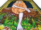 Sai Baba batik sequin Cotton Wall Hanging Painting : Size 43"x30" Inches - color: Sai baba