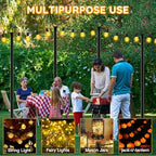 AHRLHR 6 Pack String Light Poles, Outdoor String Light Pole 10 ft Forked Metal Light Pole with Adjustable Outdoor Light Stand, Deck, Backyard, Garden, Wedding, Rustproof and Sturdy with Hooks. - size: 6 Pack-10FT
