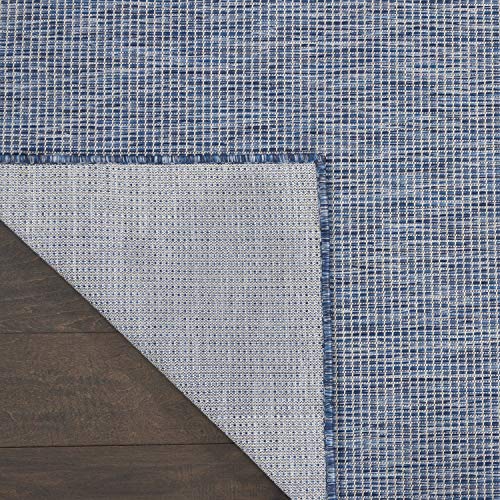 Nourison Home Positano Navy Blue 2'2" x 10' Area Rug - Easy Clean, Non Shedding, Bed Room, Living Room, Dining Room, Kitchen (10' Runner) - color: Navy Blue, size: 2'2" x 10' (Runner)