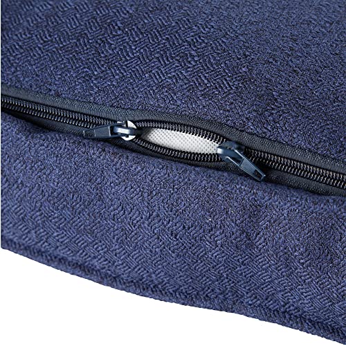 South Pine Porch Mila Square Tufted Pillow Style Dog Bed, Cobalt, Small (24" x 24") - color: Cobalt, size: Small (24" x 24")