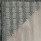 SAFAVIEH Montauk Collection Runner Rug - 2'3" x 7', Ivory & Dark Grey, Handmade Flat Weave Cotton, Ideal for High Traffic Areas in Living Room, Bedroom (MTK413A) - size: 2'3" x 7' (Runner)
