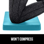 GORILLA GRIP Extra Thick Patent Pending Supportive Foam Kneeling Pad, Large Cushion Knee Pads for Gardening, Baby Bath, Dirt and Water Resistant, Workout and Garden Supplies, 17.5x11, Turquoise