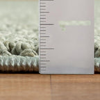 LUXE WEAVERS Solid Machine Woven Green 6x9 Area Rug, Indoor Stain-Resistant Carpet