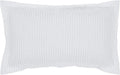 Better Trends Jullian Collection is Super Soft and Light Weight in Bold Stripes Design 100% Cotton Tufted Unique Luxurious Machine Washable Tumble Dry, King Sham, White