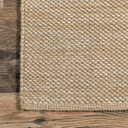 nuLOOM Alessi Solid Farmhouse Cotton Area Rug, 4x6, Beige - color: Beige, size: 4' x 6' (Rectangular)