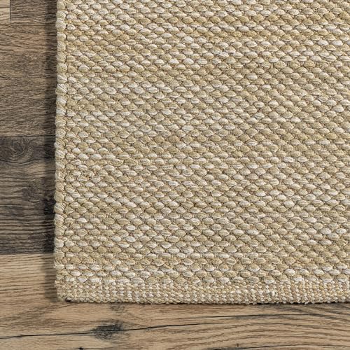 nuLOOM Alessi Solid Farmhouse Cotton Area Rug, 3x5, Beige - color: Beige, size: 3' x 5' (Rectangular)