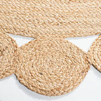 SAFAVIEH Natural Fiber Round Collection 3' Round Natural NFB308A Handmade Boho Country Charm Jute Area Rug - size: 3' (Round)