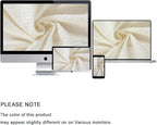 YINFUNG Quilted Euro Sham Ivory Set of 2 Muslin Cotton 26×26 European Pillow Cover Tassel Fringe Boho Decorative Textured Gauze Moroccan Soft Suqare for Bed Couch Sofa Cream