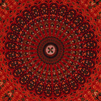 Bless International Handmade Indian hippie Bohemian Psychedelic Peacock Mandala Wall hanging College Dorm Beach Throws Table Cloth Bedding Tapestry (Golden Red, Poster(30x40Inches)(76x101cms)) - color: Golden Red, size: 40"L x 30"W