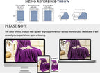 YUSOKI Sherpa Throw Blanket-3D Stylish Design Super Soft Fuzzy Cozy Warm Blanket Thick Plush Fluffy Furry Blankets for Teen Girls Women Couch Bed Sofa Chair Men Boys Gift (Purple,50"x65")