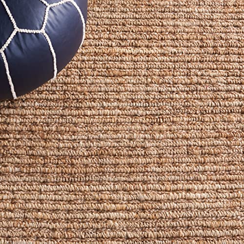 SAFAVIEH Area Rug 2x3 - Natural Fiber Collection - Natural Brown, Handmade Jute, Farmhouse Style, Chunky Textured Thick Pile (NF750C) - color: Natural, size: 2' x 3' (Rectangular)