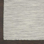 Nourison Home Positano Light Grey 2'2" x 12' Area Rug - Easy Clean, Non Shedding, Bed Room, Living Room, Dining Room, Kitchen (12' Runner) - color: Light Grey, size: 2'2" x 12' (Runner)