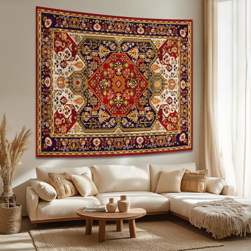 Alened Mandala Boho Vintage Decor Tapestry for Bedroom Aesthetic, Vertical Tapestries Blanket Wall Hanging, Indian Bohemian Floral Wall Art Decor for Living Room(51"×60") - color: boho tapestry, size: 60"L x 51"W