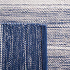 SAFAVIEH Striped Kilim Collection Runner Rug - 2'3" x 8', Grey & Blue, Flat Weave Cotton Design, Easy Care, Ideal for High Traffic Areas in Living Room, Bedroom (STK804M) - color: Grey/Blue, size: 2'3" x 8' (Runner)