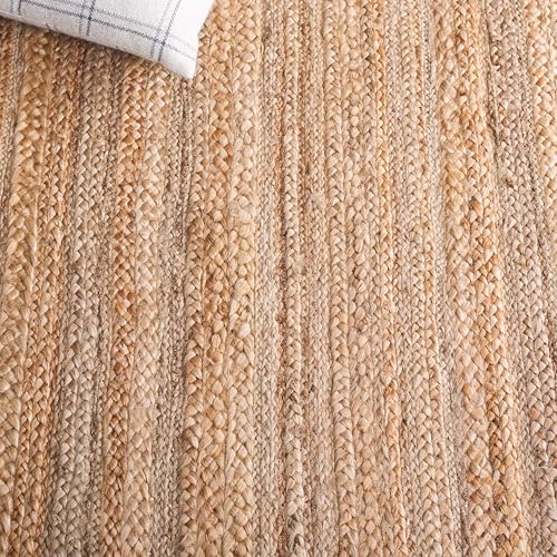 SAFAVIEH Natural Fiber Collection Area Rug - 6' x 9', Natural, Handmade Farmhouse Jute, Ideal for High Traffic Areas in Living Room, Bedroom (NF923A) - size: 6' x 9' (Rectangular)