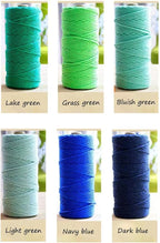 FLIPPED Macrame Cord,3mm x109 Yards Cotton Macrame Cords Colored Cotton Macrame Rope Craft Cord for DIY Crafts Knitting Plant Hangers Christmas Wedding Décor (Dark Blue, 3mm*109yards)