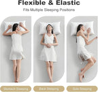 Shatex Soft Bed Pillows Available for All Season, Pillows for Sleeping King Size Relieve Cervical Fatigue Ergonomic Pillow Ultra Cozy and Breathable, 1 Pack, White