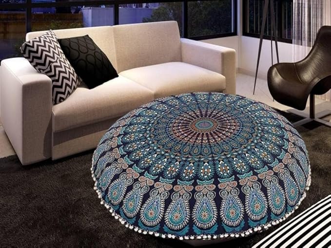 32 Inch Floor Pillow Cushion (Cover Only) Meditation Seating Throw Cushion Cases