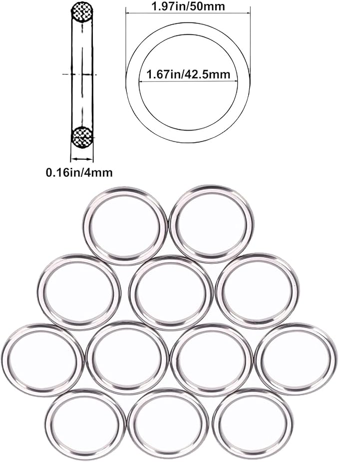 Macrame Rings, Dream Catcher Rings, Dream Catchers Kit, Macrame Supplies, Metal Rings, Metal Hoops for Crafts 2 inch, Macrame Plant Hangers, Dog Collars, DIY Centerpiece, Table Decorations(12Pcs)