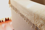 AIVIA Boho Throw Blanket, Chenille Jacquard Bohemian Chair Recliner Furniture Cover Aztec Hippie Throws Loveseat Sofa Blankets (Tan Beige Cream Vintage, 60" x 75")
