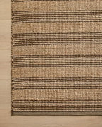 Loloi Chris Loves Julia Judy Collection JUD-06 Natural/Chocolate 3'-6" x 5'-6" Accent Rug - color: Natural / Chocolate, size: 3'6" x 5'6" (Rectangular)