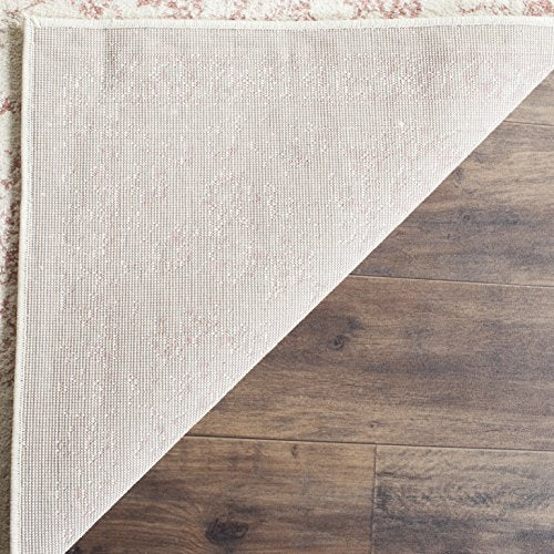SAFAVIEH Adirondack Collection Accent Rug - 2' x 4', Ivory & Rose, Distressed Vintage Floral Design, Non-Shedding & Easy to Clean, Ideal for Front Door, Kitchen, Entryway, Foyer (ADR109H) - color: Ivory/Rose, size: 2' x 4' (Rectangular)