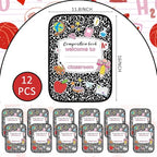 Tinideya 12 Pcs Kids Carpet Circle Seats for Class 16 Inch Round Classroom Rug Back to School Floor Cushions Soft Educational Mat Non Slip First Day of School Learning Playing Areas(Composition Book) - style: Composition Book