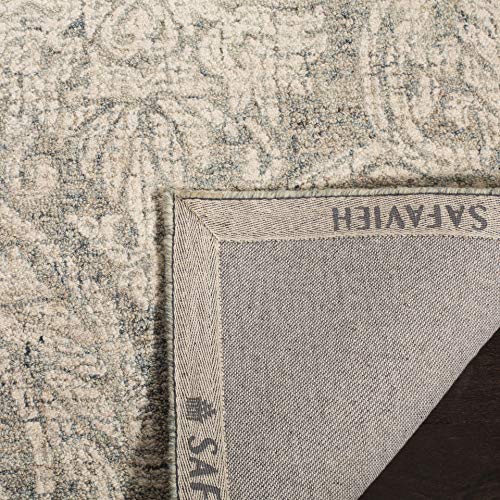 SAFAVIEH Abstract Collection Accent Rug - 2' x 3', Grey & Ivory, Handmade Wool, Ideal for High Traffic Areas in Entryway, Living Room, Bedroom (ABT204A) - color: Grey/Ivory, size: 2' x 3' (Rectangular)