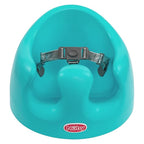 Nuby My Floor Seat - Portable Baby Chair with Soft Foam Cushion, Safety Harness, and High Back Design - 4+ Months - Aqua