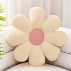 Sioloc Flower Pillow,Shaped Throw Pillow Butt Cushion Floor Pillow,Seating Cushion,Cute Room Decor & Plush Pillow for Bedroom Sofa Chair(Beige,15.7'')