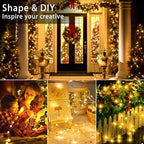 16 Pack 10 ft 30 LED Fairy Lights Battery Operated Waterproof Silver Wire Mini String Lights Firefly Starry Moon Lights for DIY Crafts Wedding Party Bedroom Table Centerpieces Christmas(Warm White) - color: Warm White, size: 16 Pack