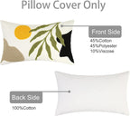 JASEN Boho Lumbar Decorative Pillow Cover, Abstract Geo Throw Pillow Cover Retro Mid Century Cushion Case Pillowcase for Couch Sofa Bedroom (12×20inch,Only 1 Cover)