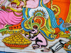Ganesha/Ganpati religious Cotton Wall Hanging Painting : Size 43"x30" Inches - color: Ganesha