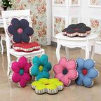 vctops Flower Shaped Chair Pad Farmhouse Floral Print Chair Seat Cushion Pad Soft Comfy Cotton Cushion Pillow (1221 Pink, 16"x16") - color: 1221 Pink
