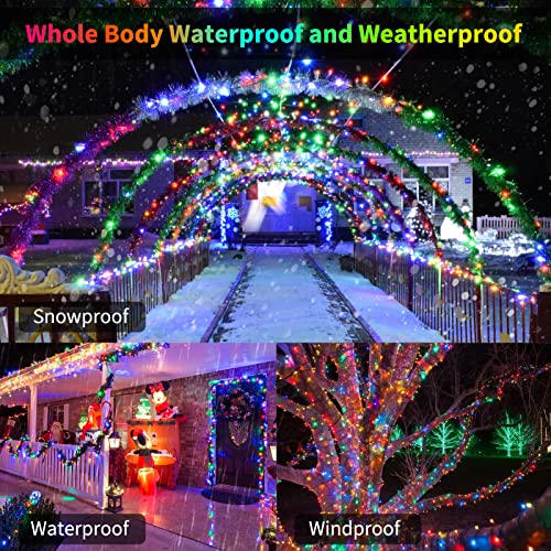 Battery Operated Christmas Lights 2 Pack 18 Feet 50 LED Clear Mini String Lights with 8 Modes Waterproof Tree Lights for Xmas Outdoor Indoor Holiday Party Garden Decor, Multicolor - color: Multicolor, size: 50 LEDs x 2 Pack
