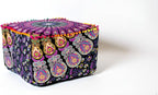 CRAFT KALA Mandala Meditation Floor Pillows Square Pillow Cover Seating Hippie Decorative Adults Bohemian Cushion Cover Outdoor Living Room Throw Ottoman Poufs Cover 22X22X14 inches,Pink Yellow Mirchi