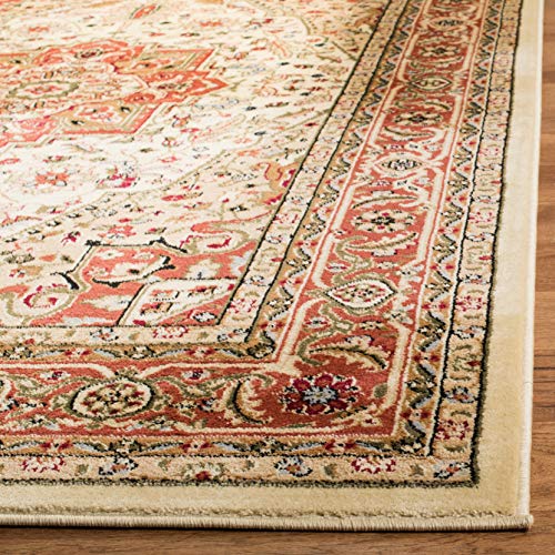 SAFAVIEH Lyndhurst Collection Accent Rug - 2'3" x 4', Ivory & Rust, Traditional Oriental Design, Non-Shedding & Easy Care, Ideal for High Traffic Areas in Entryway, Living Room, Bedroom (LNH330R) - color: Ivory/Rust, size: 2'3" x 4' (Rectangular)