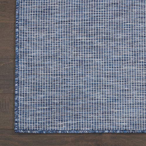 Nourison Home Positano Navy Blue 2'2" x 12' Area Rug - Easy Clean, Non Shedding, Bed Room, Living Room, Dining Room, Kitchen (12' Runner) - color: Navy Blue, size: 2'2" x 12' (Runner)