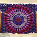 raajsee purple Tapestry- Best Mandala Wall Hanging- Mandala Tapestry For Bedroom Aesthetic-Size Medium (52x60 Inches / 132x152 Cms) - color: Purple, size: 60"L x 52"W