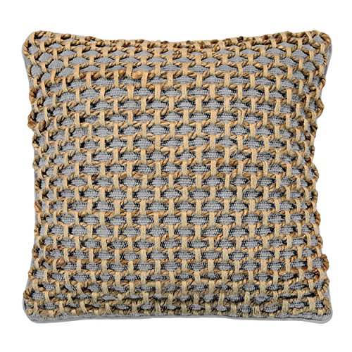 Boho Living Jada Decorative Throw, Includes Accent, Premium Woven Design, Living Room Décor, (1) 20" x 20" Pillow Cover with Insert, Grey - color: Grey, size: (1) 20" x 20" Pillow Cover With Insert