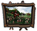 Pure Country Weavers The Fox Hunt Dog Woven Blanket - Gift Cotton Tapestry Throw - Made in The USA - 72" x 54" - color: Fox Hunt, size: 72" x 54"