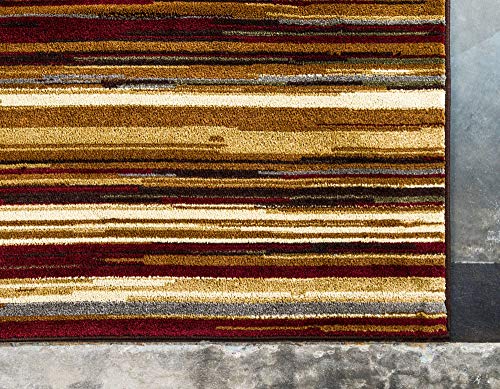 Unique Loom Barista Collection Area Rug - Icatu (9' x 12' Rectangle, Beige/ Brown) - size: 9' x 12' (Rectangular)